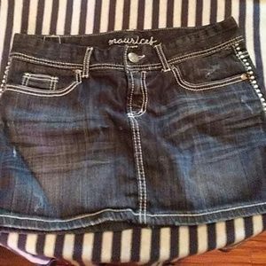 Maurice blue jean skirt
